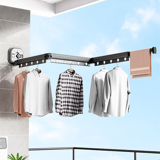 Wall Mounted Retractable Clothes Hanger Rack