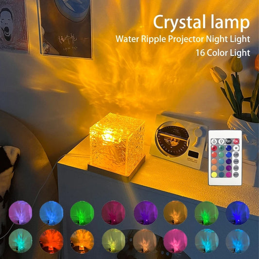 LED Aura Stress Relief Lamp Cube
