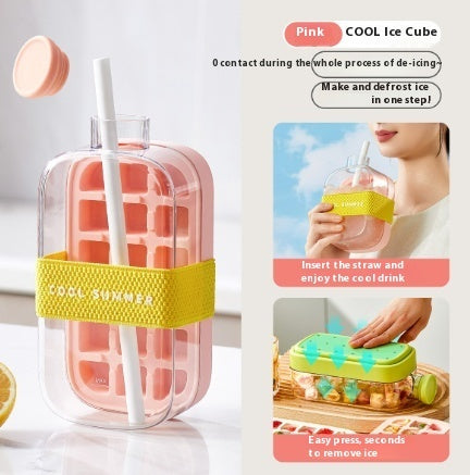 Instant Ice Maker with Straw