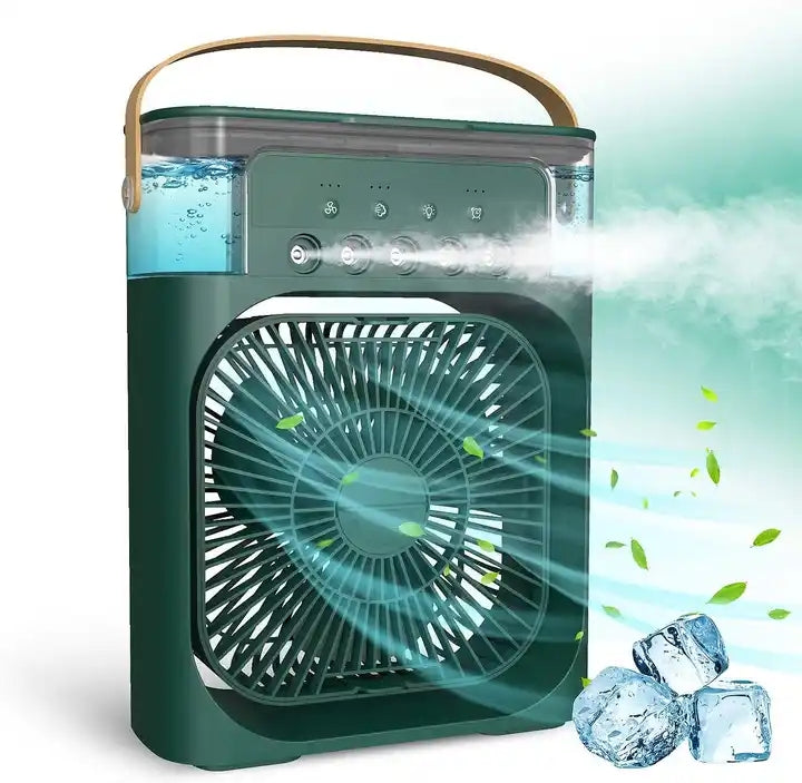 3-in-1 Portable Fan & Air Conditioner with LED Night Light