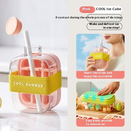 Instant Ice Maker with Straw