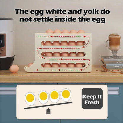 Automatic Scrolling Egg Rack Holder