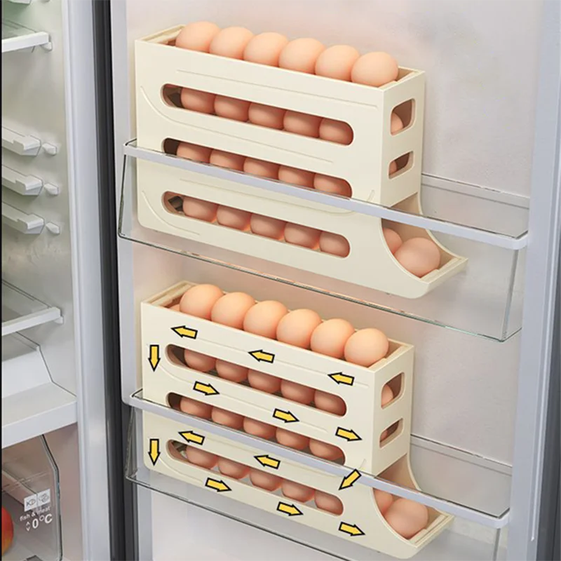 Automatic Scrolling Egg Rack Holder