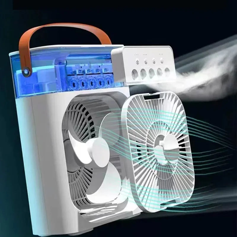 3-in-1 Portable Fan & Air Conditioner with LED Night Light