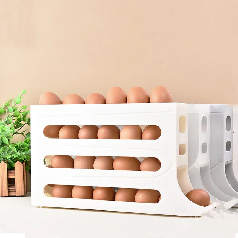 Automatic Scrolling Egg Rack Holder