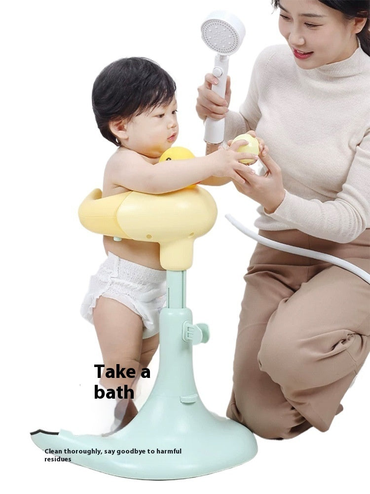 Baby Standing Red Mouth Duck Bath Table