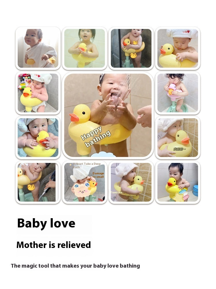 Baby Standing Red Mouth Duck Bath Table
