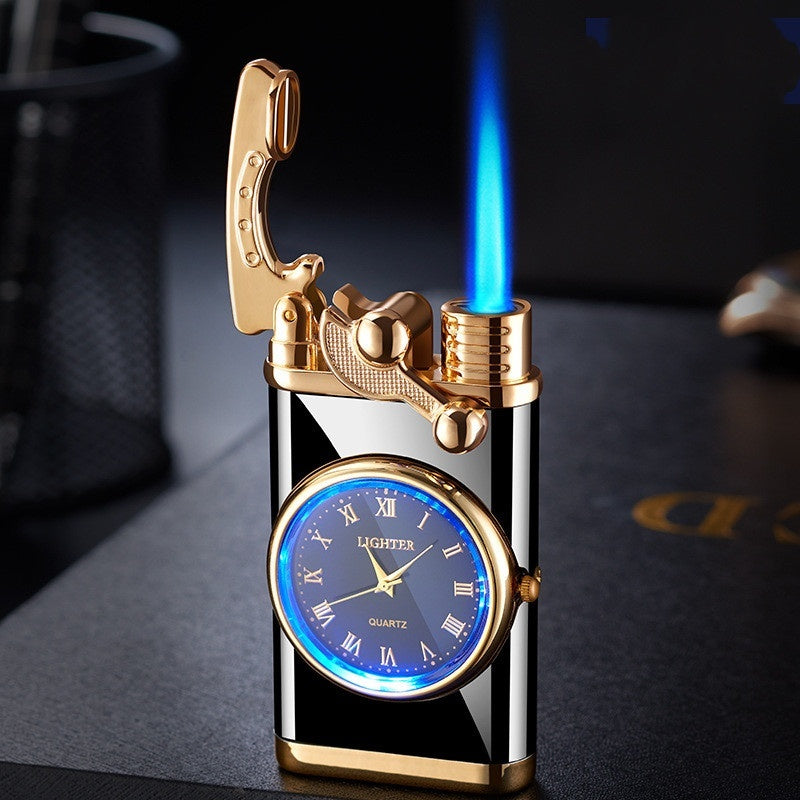 Windproof Lighter Vintage Watch Bezel Jet Flame Torch