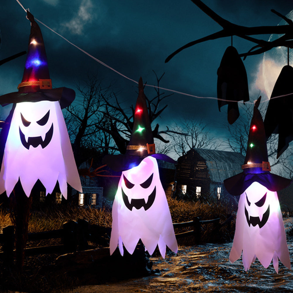 Halloween Lanterns Cloth Art Ghost String Lights