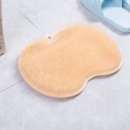 Non-slip Bath Mat Back Massage Brush Silicone Foot Wash