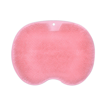 Non-slip Bath Mat Back Massage Brush Silicone Foot Wash