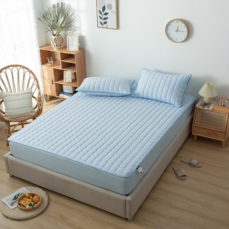 Waterproof Winter Solid Color Mattress Cover