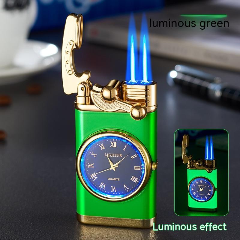 Windproof Lighter Vintage Watch Bezel Jet Flame Torch