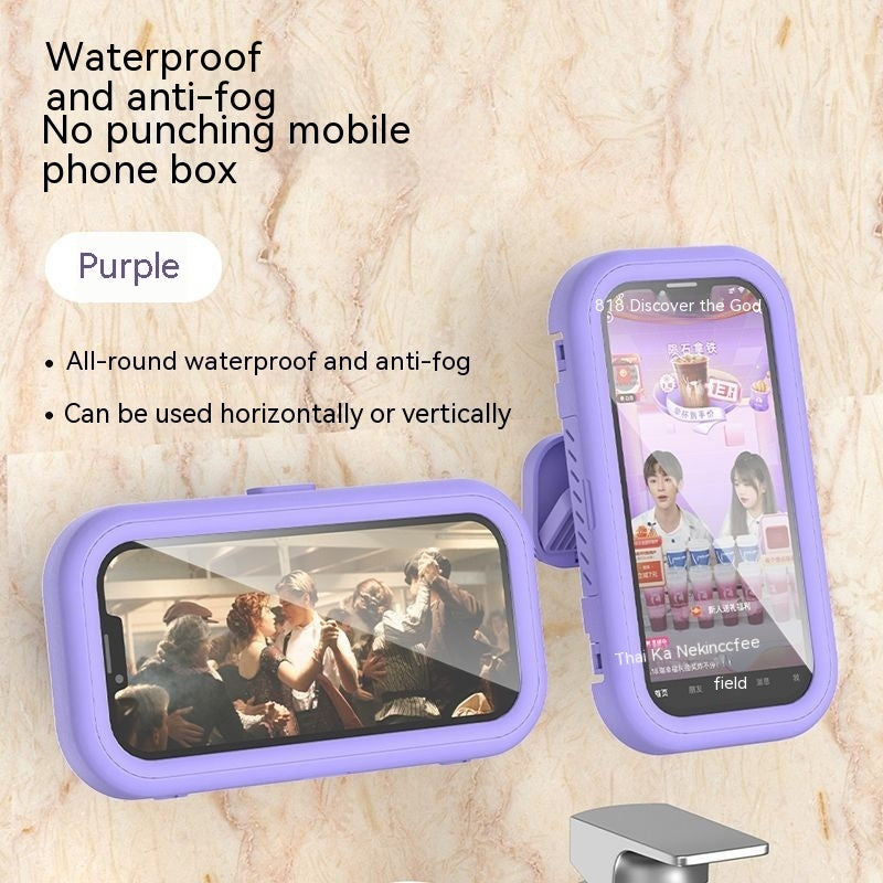 Waterproof Shower Phone Holder with 360° Rotation