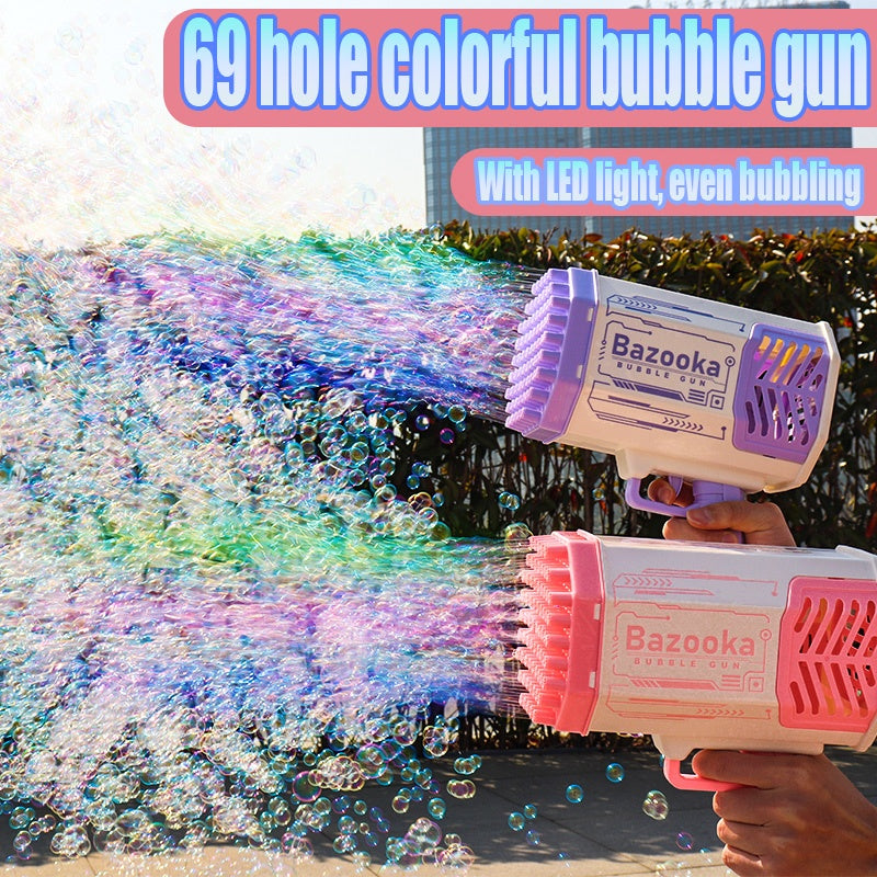 69 Holes Bubble Bazooka Gun