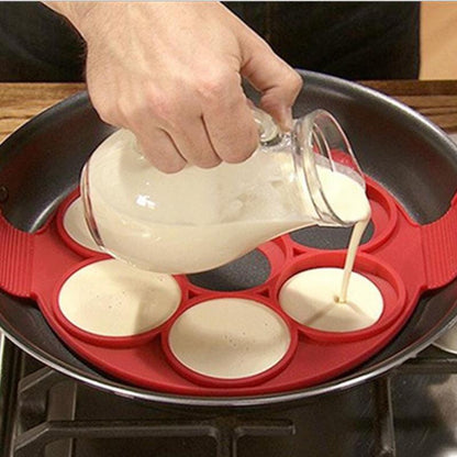 Silicone Pancake Flip Mold Nonstick Flippin' Pancake Maker