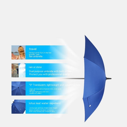 Cooling Spray Sun Umbrella With Fan And Sprinkler