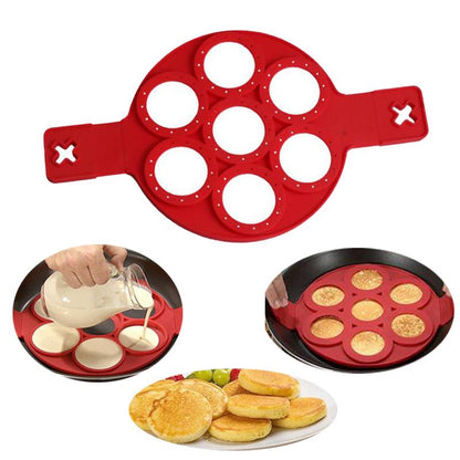 Silicone Pancake Flip Mold Nonstick Flippin' Pancake Maker