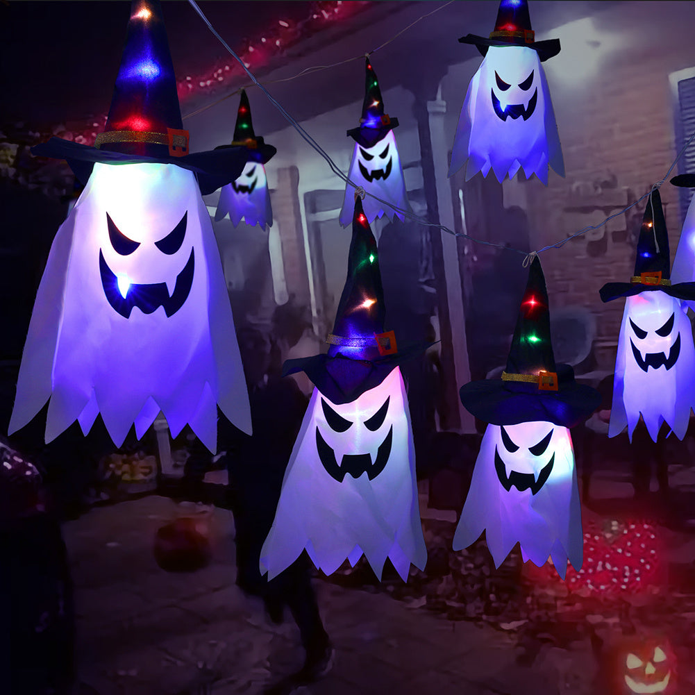 Halloween Lanterns Cloth Art Ghost String Lights