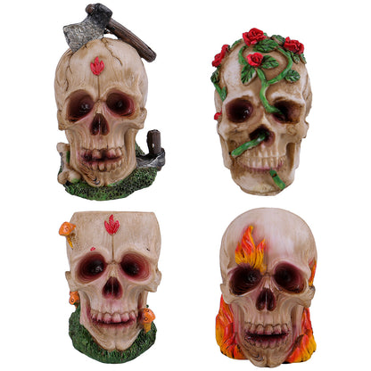 Halloween diverse skull ornaments