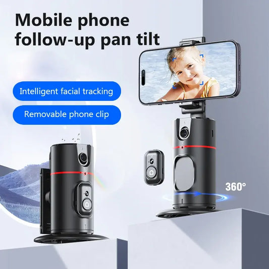 P02 Auto Face Tracking Stand 360 Rotation Phone Holder