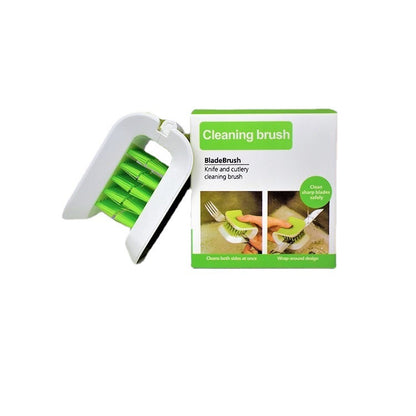 U-Shaped Knife and Cutlery Cleaner Brush