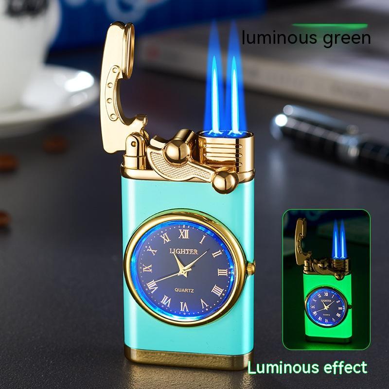 Windproof Lighter Vintage Watch Bezel Jet Flame Torch