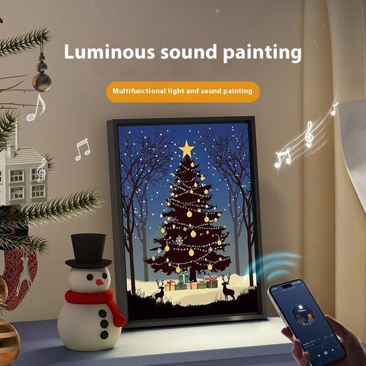 Christmas Tree Painting Bluetooth Speaker