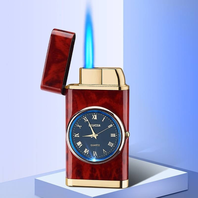 Windproof Lighter Vintage Watch Bezel Jet Flame Torch