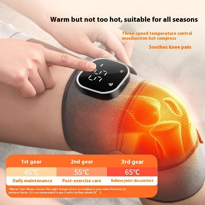 3-in-1 Wireless Heating & Vibration Massager for Knee, Shoulder