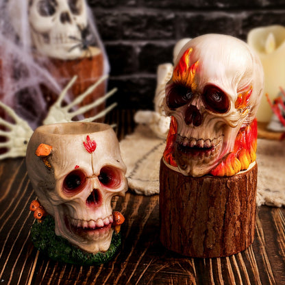 Halloween diverse skull ornaments