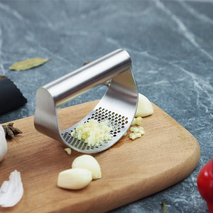 Upgraded Stainless Steel Garlic Press Squeezer