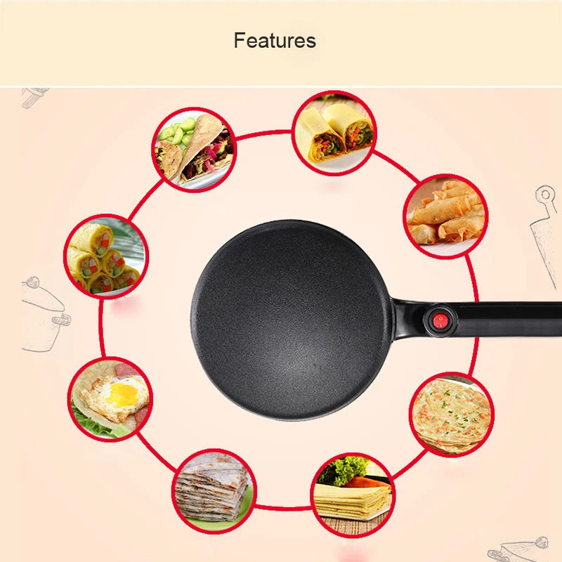 Breakfast Crepe Maker Spherical Non-stick Baking Pan