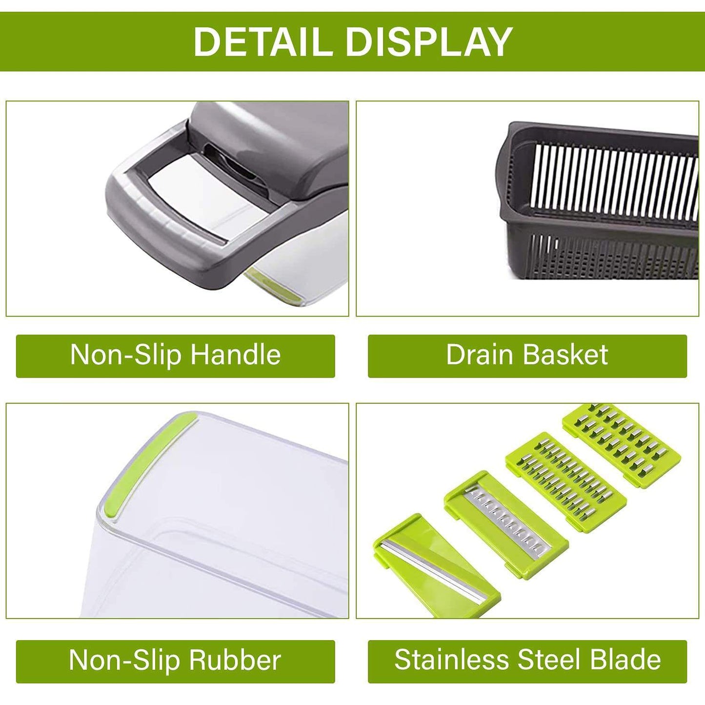 12 In 1 Manual Vegetable Chopper Cutter Slicer