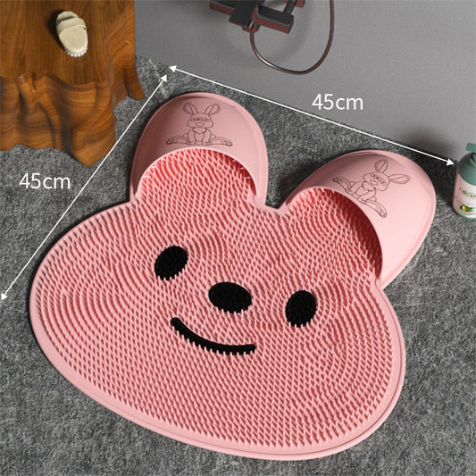 Silicone Rabbit Foot Massager Mat