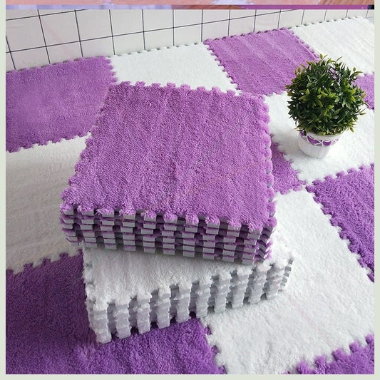 Plush Puzzle Foam Floor Mat