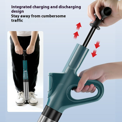 High-Pressure Toilet & Drain Unclogging Stainless Steel Air Drain Blaster