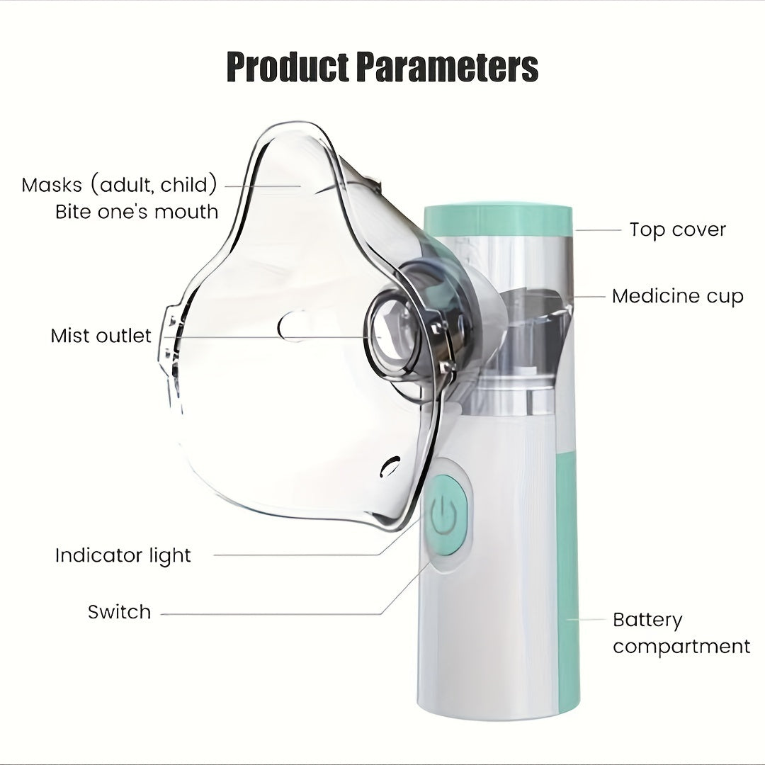 Ultrasonic Handheld Portable Nebulizer for Adults & Kids