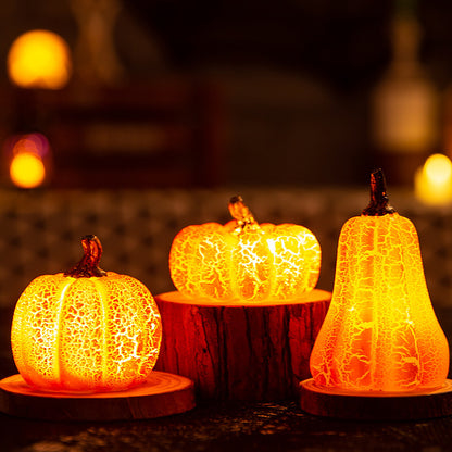 Halloween Pumpkin Lantern LED Candle Lamp