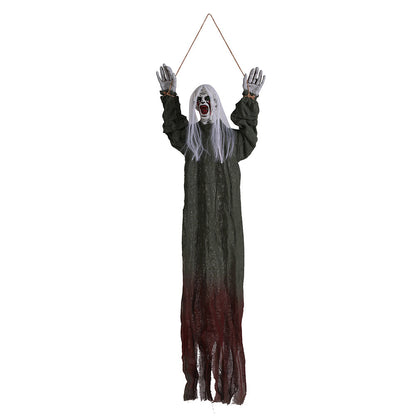 Halloween Hanging Ghost Haunted House Secret Room Layout Props