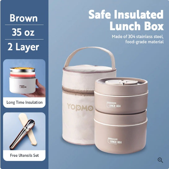 Portable Self-Heating Japanese Thermal Insulation Lunch Box