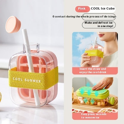 Instant Ice Maker with Straw