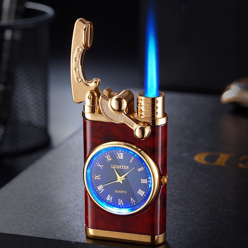 Windproof Lighter Vintage Watch Bezel Jet Flame Torch