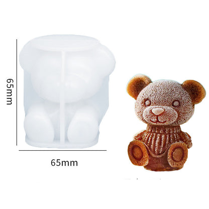 Silicone Mold Bear Shape Ice Cube Maker