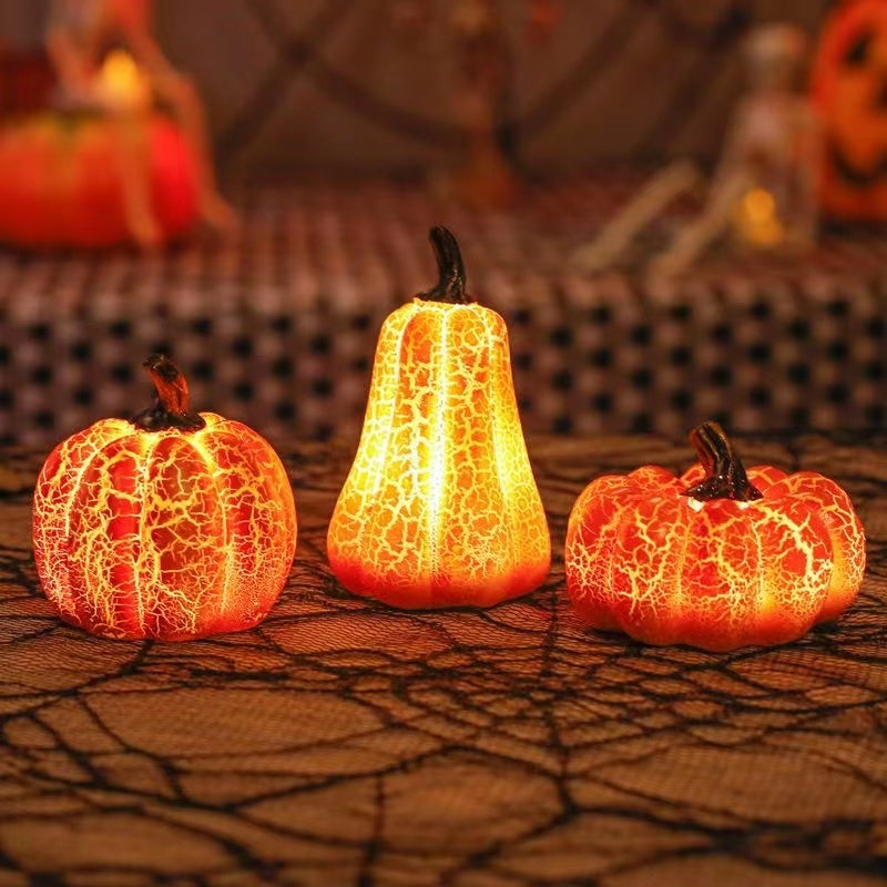 Halloween Pumpkin Lantern LED Candle Lamp