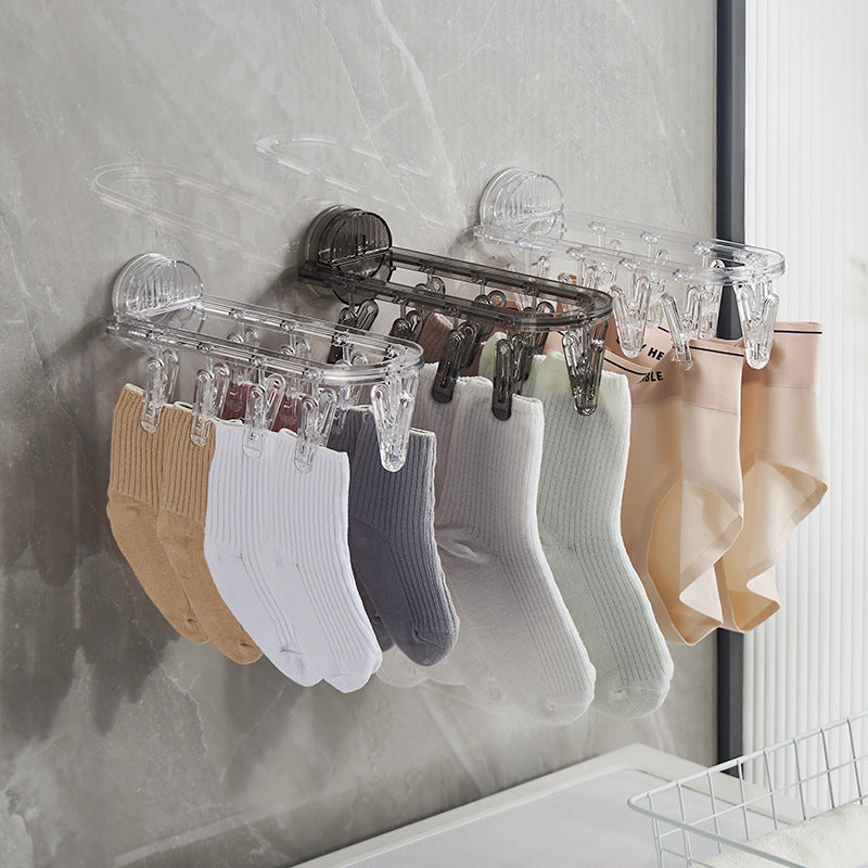 Suction Cup Folding Laundry Drying Rack