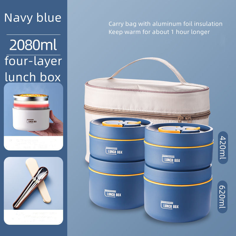 Portable Self-Heating Japanese Thermal Insulation Lunch Box