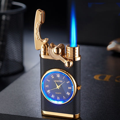 Windproof Lighter Vintage Watch Bezel Jet Flame Torch