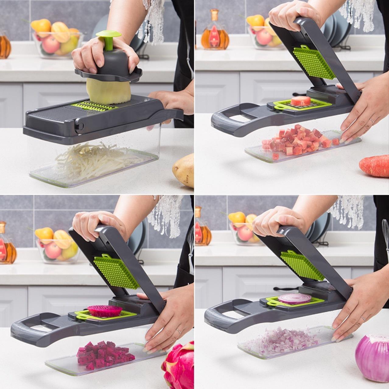 12 In 1 Manual Vegetable Chopper Cutter Slicer