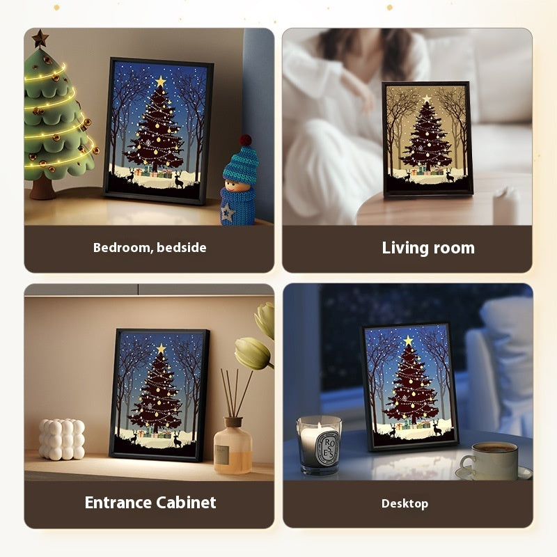 Christmas Tree Painting Bluetooth Speaker